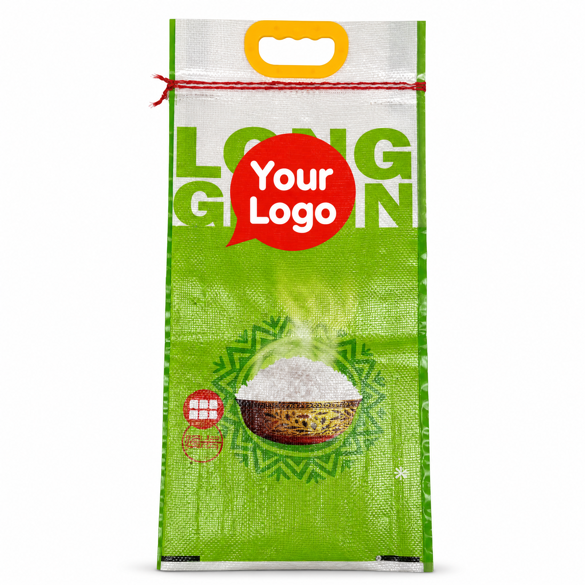 BOPP Laminated PP Woven Moisture Proof Rice Bags 25kg 50kg Heavy Duty Polypropylene Valve Bags Waterproof Agricultural Grain