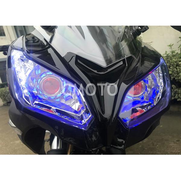 Blue Black Plastic Body Gas Street Sport Motorcycles Alloy Wheel Disc Brake