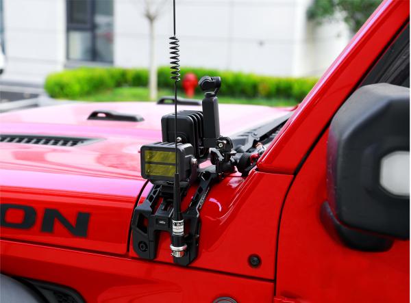 Wrangler Off-Road Silver Light Mounting Brackets with High- CNC Machined Design