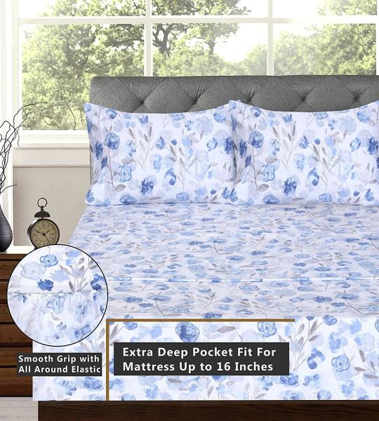 133x72 Lençóis de cama de algodão 100% tecidos 4 Pcs Conjuntos de cama Material de algodão orgânico