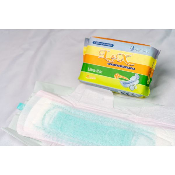 Ultra Thin Dry Structure Cotton Girl Napkin Soft Absorbent Cotton Material Suitable for Daily and Sensitive Skin Comfort