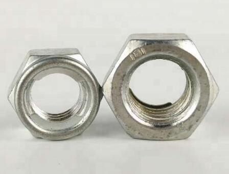 Prevailing Torque V Type All Metal Insert Lock Hexagon Nut DIN980 Stainless Steel Material