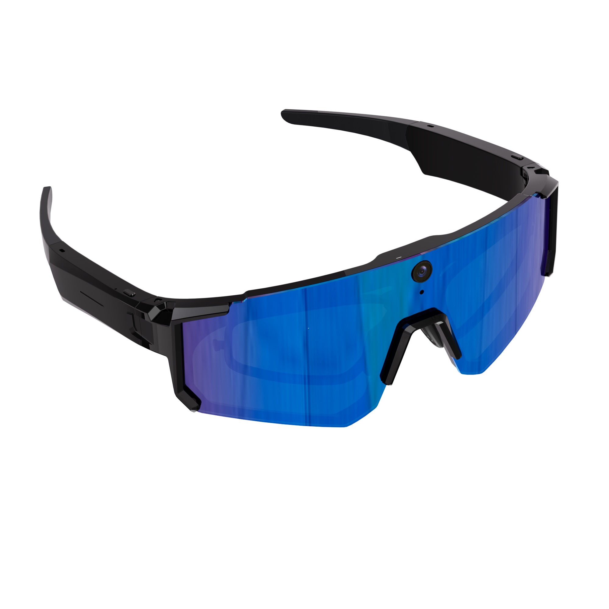 V06 Smart Glasses-1200P HD Video AI Object Recognition IP54 Waterproof Magnetic Charging Voice Control Semi-Open