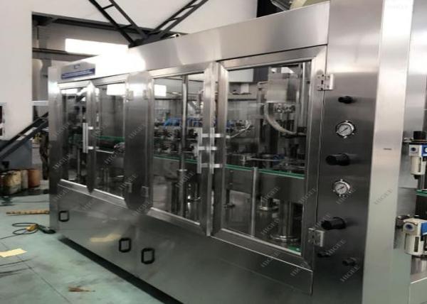 Commercial Fruit Juice Soft Drink Bottling Machine Plastic / Glass Bottles Suitable