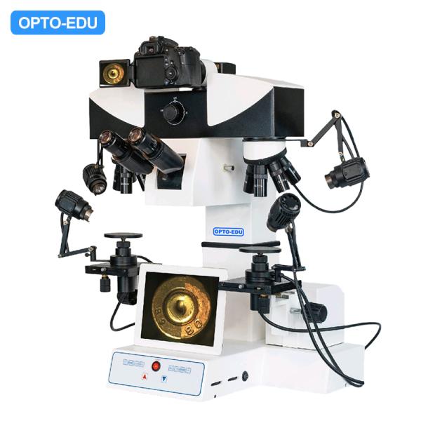 OPTO EDU A18.1832 Pantalla táctil Microscopio de comparación digital motorizado/manual 2x~240x