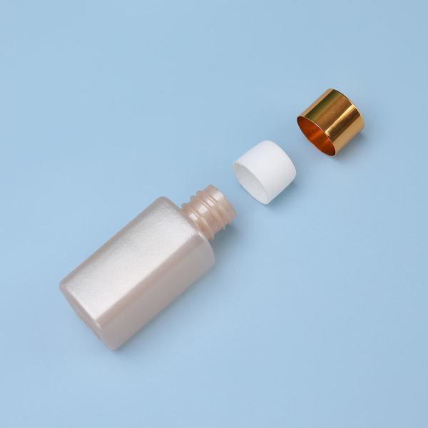 garrafa cosmética plástica do ANIMAL DE ESTIMAÇÃO da garrafa roxa luxuosa do empacotamento plástico da amostra 20ml