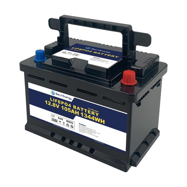 Bely Energy 12V 105AH Energy Storage Battery For Yacht 100% DOD Solar Use