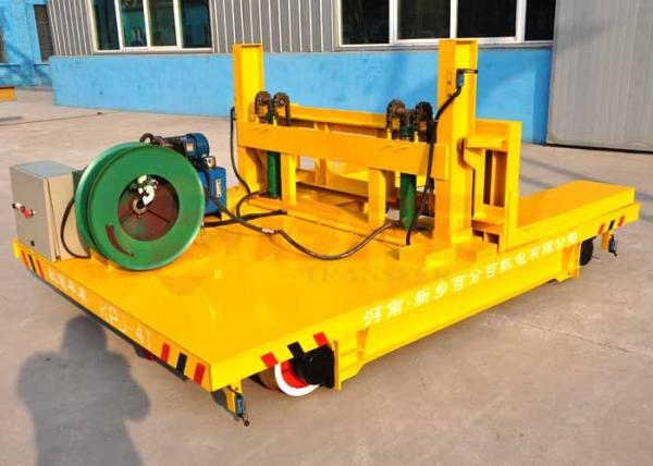 80T Industrial Battery Hydraulic Lifting Transfer Cart With Warning Horn