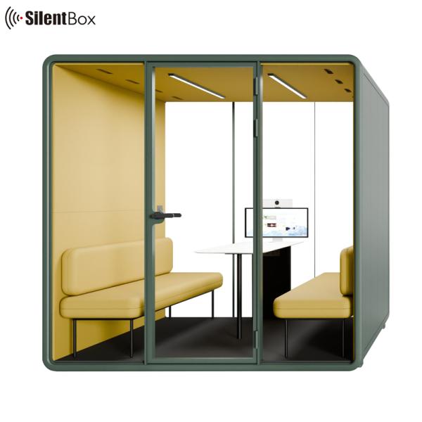 Acoustic Quiet Soundproof Office Phone Booth Room Indoor Big Size Recording Studio Booth Office Pod Soundproof for Work