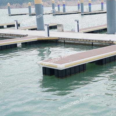 Doca do porto de Marine Floating Dock Waterproof Decking da liga de alumínio de Kaishin