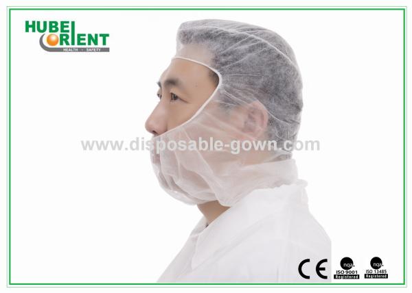 Capuz suave e respirável Snood Capuz descartável em branco azul para uso na fábrica