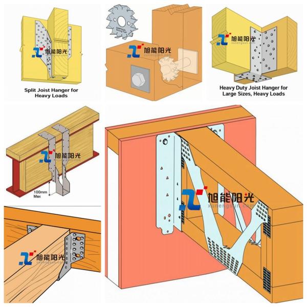 Construcción G300 Z275 Conector de madera Joist Hanger Brackets de conexión de metal para madera