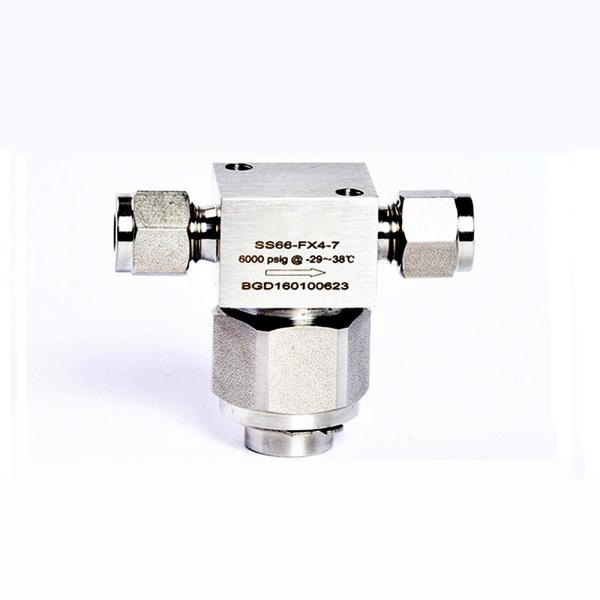 High Pressure Stainless Steel T Strainer Poppet  2μM~40μM