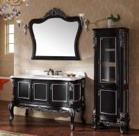 60CM Solid Wood Bathroom Vanities With Tops Base With Mirror Washroom