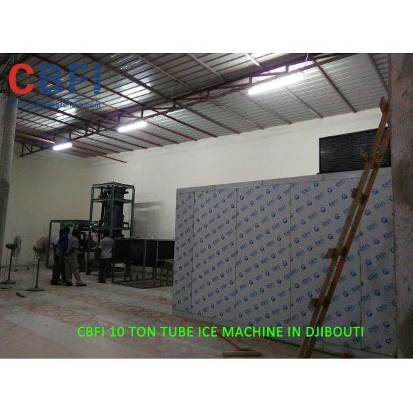 10 тонн в машину трубки льда дня с холодной комнатой, водяным охлаждением