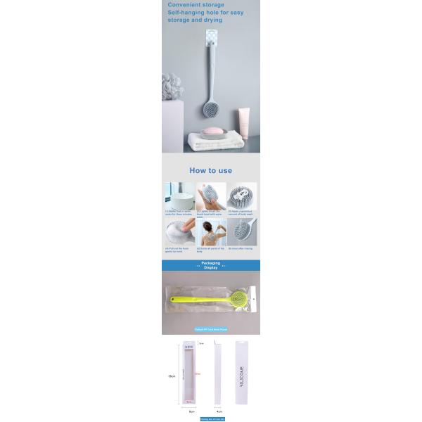 Не сместите красочная мягкая щетка ливня силикона массажа щетинки