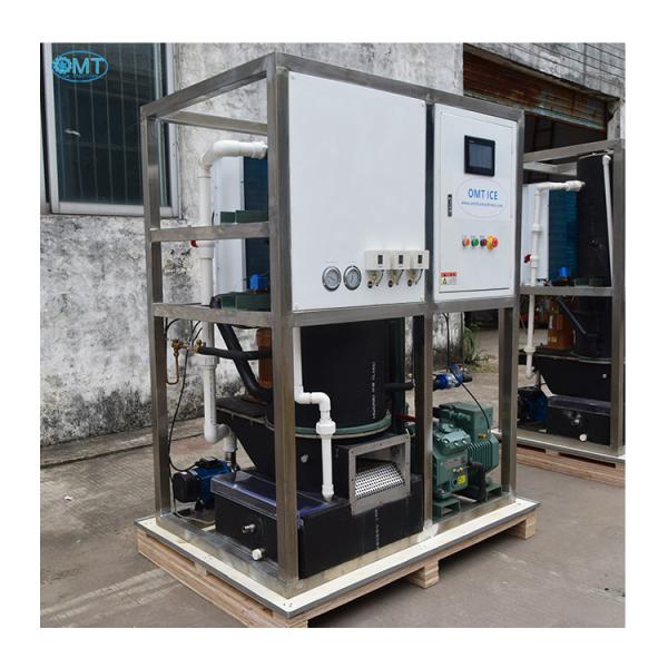 Large Ice Storage Capacity 1T Industrial Tube Ice Machine Maker with High Output and 1200*900*1600mm Size
