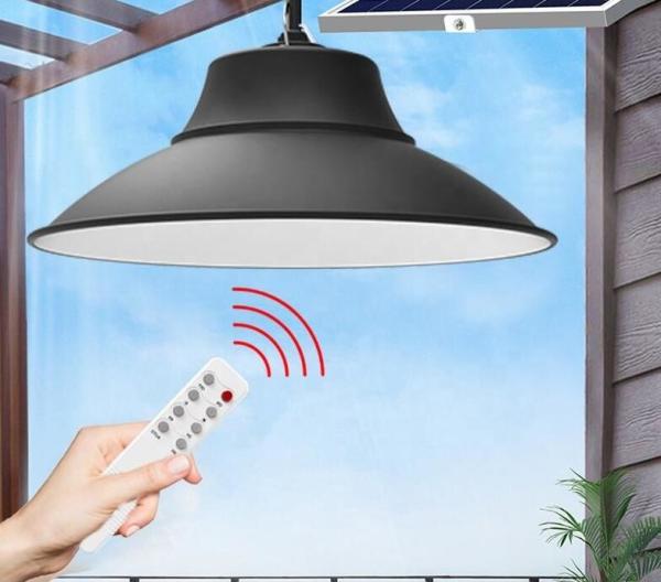 Pendant Smart Solar Powered Led Ceiling Lights With LiFePO Battery up to 13hr Φ268*160mm