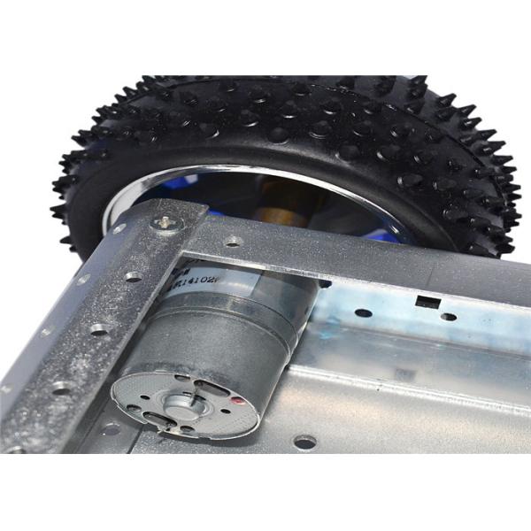 4WD Four Wheel Arduino Smart Car Robot Black Aluminum Alloy Cross - Country Line