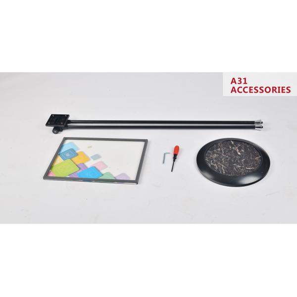 Aluminium Alloy Poster Display Stand 300x430mm Adjustable Panel Double Pole