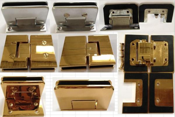 Solid Brass glass clamp WL-8107 bevel circinate 0 degree wall mounted bathroom shower door glass bracket