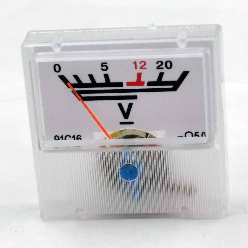 40*40mm Analog Panel Voltmeter and 20v Dc Voltage Meter 91l16 Apply for Inverter Equipment 91C16 Dc Volt Meter