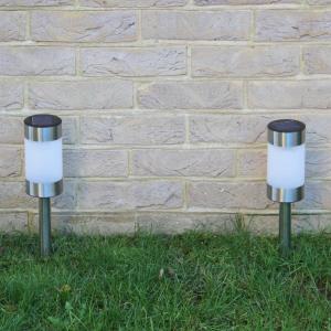 Lampe solaire en métal de lumières de pilier de jardin aucune longue durée de