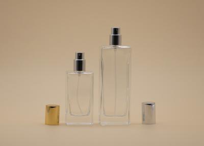 30ml 50mlClear Cosmetic Spray Bottle Customizd Color With FEA15 Crimp Sprayer