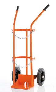 Le cylindre orange Dolly Oxygen Tank Cart With de propane de 20ltr 50ltr roule