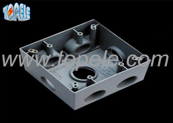 Rectangle Aluminum Electrical Box , Switch Electrical Box Outdoor