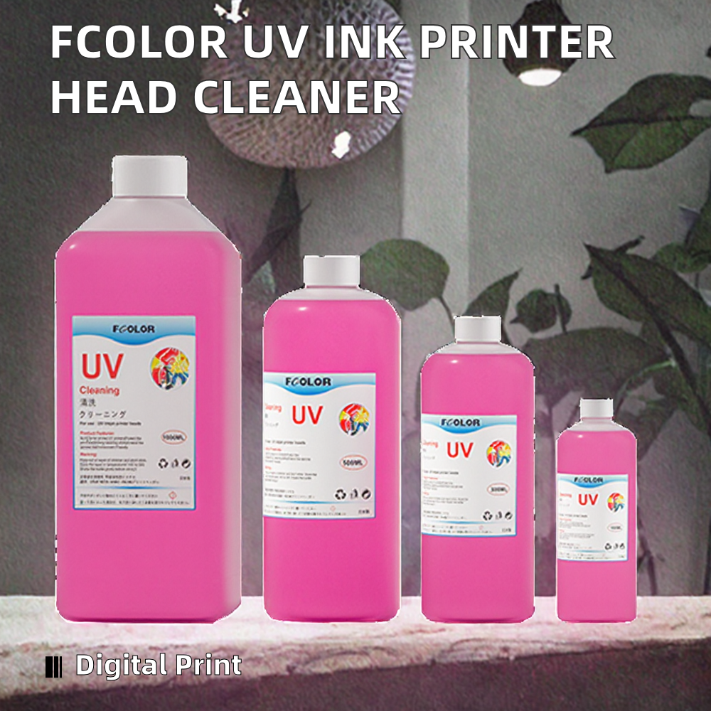 1000ML Print Head Cleaning Set UV Head Powerful Cleaning Solution for XP600 DX5 UV Printer