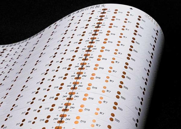 HOT SALE 3528 LED Strip Flexible Circuit Board With 30 Light Beats 24V Double Sided Board FPCB 3528-30leds/PCS-8*500-24V double-sided Board white film FPCB