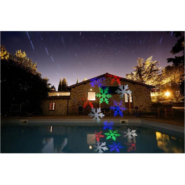 Holiday Decoration Christmas LED Rotating Projector Lamp 12 Pattern Replaceable Lens AC 85-260V IP65 led laser Lamp
