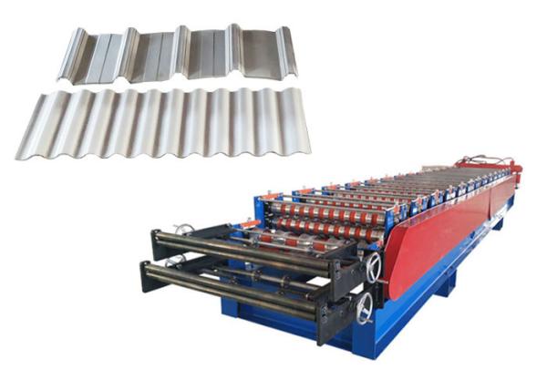 Speed 8-12 M/Min Double Layer Roll Forming Machine Roller Material 45# Steel