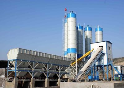 HZS120 Compact Ready Mix Concrete Plant , Precast 120m3/H Concrete Mixing Plant