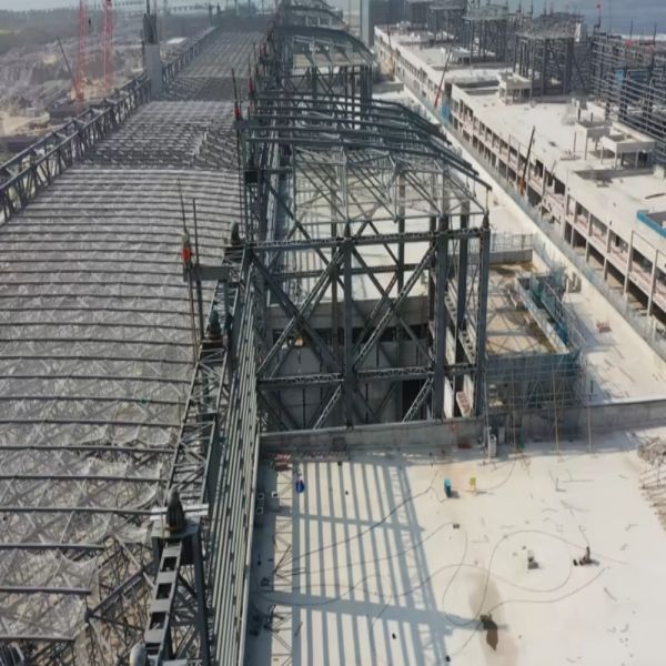Custom Engineered Modern Steel Structure with Quick Built Installation, Low Maintenance, and 50 Years Life Span