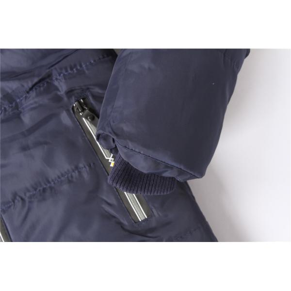 Multicolour Olive Navy Boys Longline Puffer Coat 100% Polyester Fiver