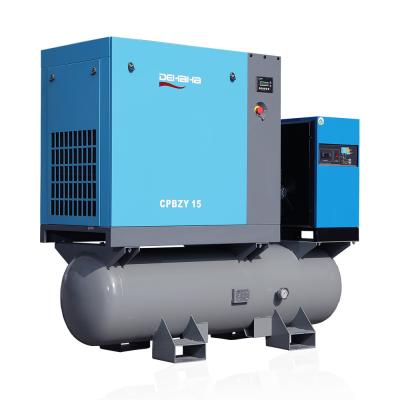20hp 15kW Combined Screw Air Compressor Fiber Cutting Twin Screw Air Compressor