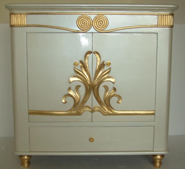 Antique Americana Country Painted Wooden Cabinets For Living Room ISO14001