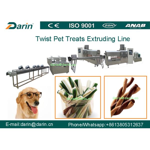 Extrusor pedigrí de la comida de perro del cuidado dental de la alta capacidad para el animal doméstico que mastica el juguete del hueso