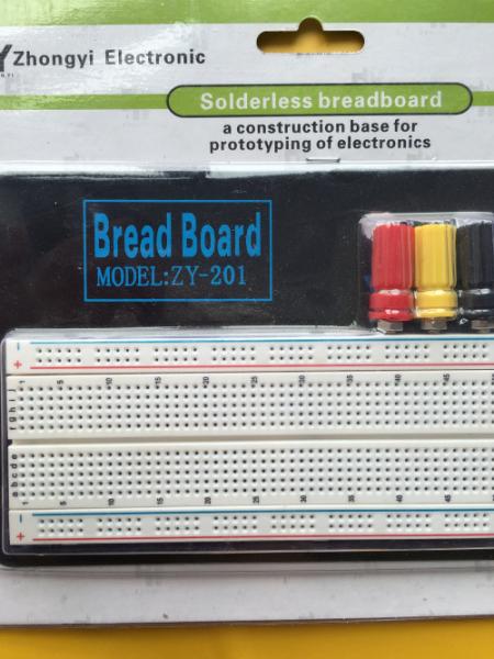 ABS Housing Material Round Hole Breadboard Circuit Projects 3 Binding Posts