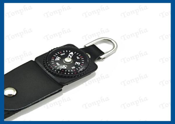 Customized Logo Leather USB Flash Drive Full Capacity With Compass Function