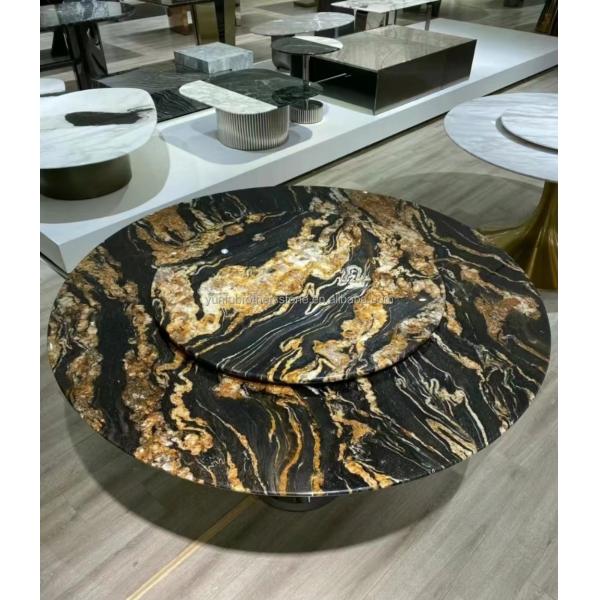 Chinese Granite Luxury Kitchen Countertop with Polished Black Gold Stone