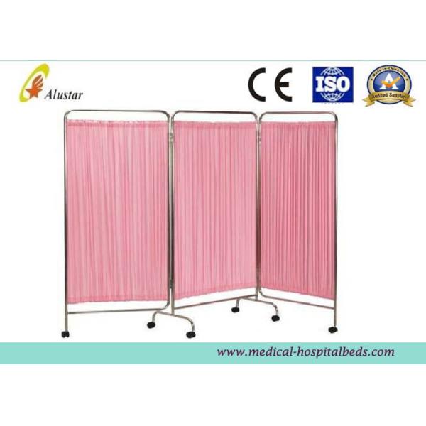 PU Leather Stainless Steel Medical Folding Privacy Screens, Hospital Ward Screens (ALS-WS11)