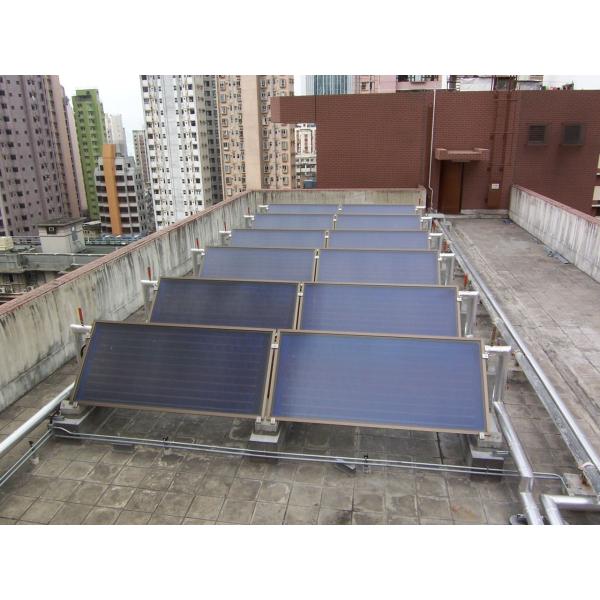 Eco friendly blue tinox flat plate solar collector