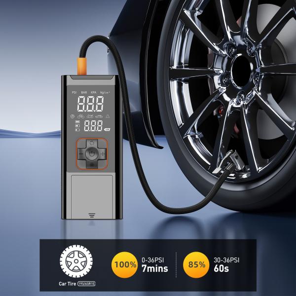 Inflador de neumáticos inalámbrico de 150PSI y 80000mAh, compresor de aire portátil