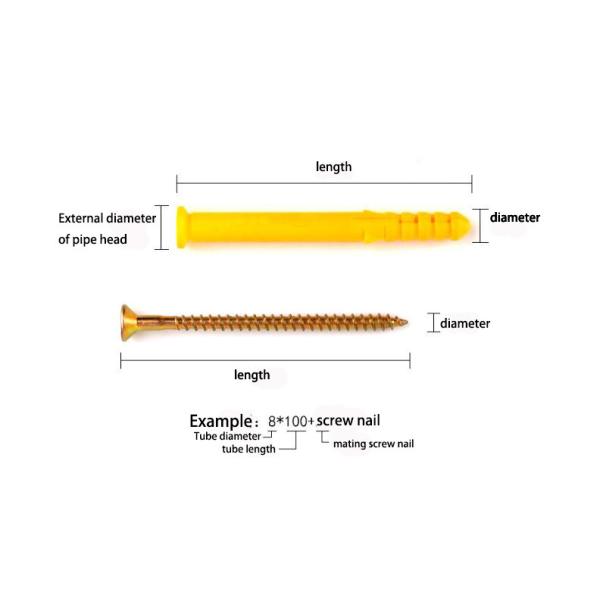 изоляция 12*60mm расширить ногти с винтом