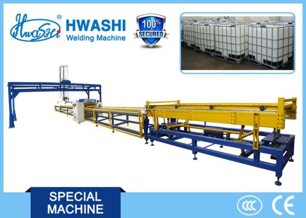 Máquina de soldadura tubular 300A da malha do tanque de IBC com sistema de descarregamento automático