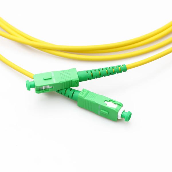 1.6mm 2m SC APC Single Mode Fiber Optic Patch Cord
