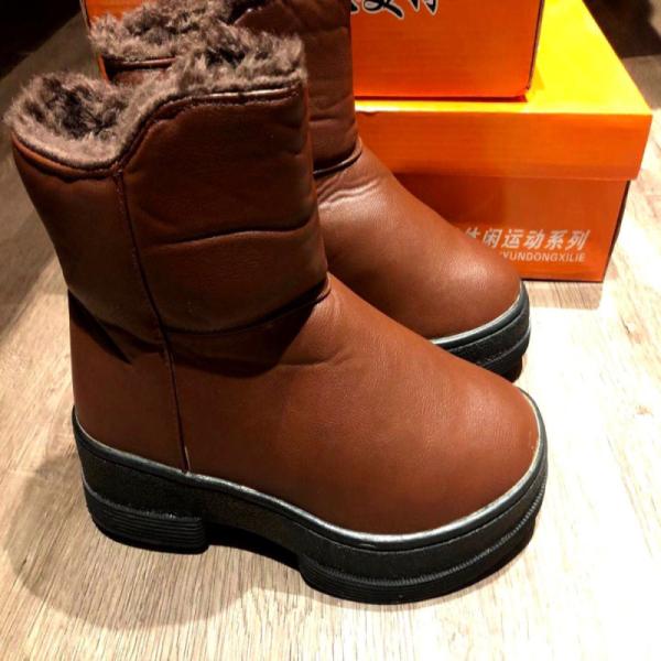 Warm Fashionable Fleece Lined Women's Waterproof Snow Boots Size 36-40